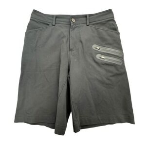 Lululemon Shorts Mens 32 Black Zipper Pockets Casual Everyday Workout Bermuda